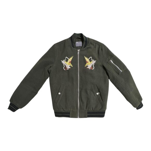 ASOS Men's Moss Green Embroidered Jacket (S) - Picture 1 of 3